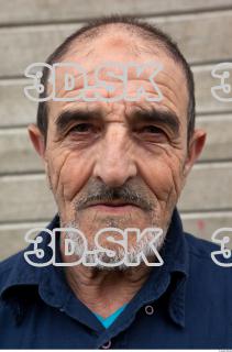 Old white man head wrinkles photo 0001